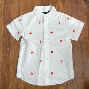 JANIE AND JACK Embroidered Oxford Shirt Size 6